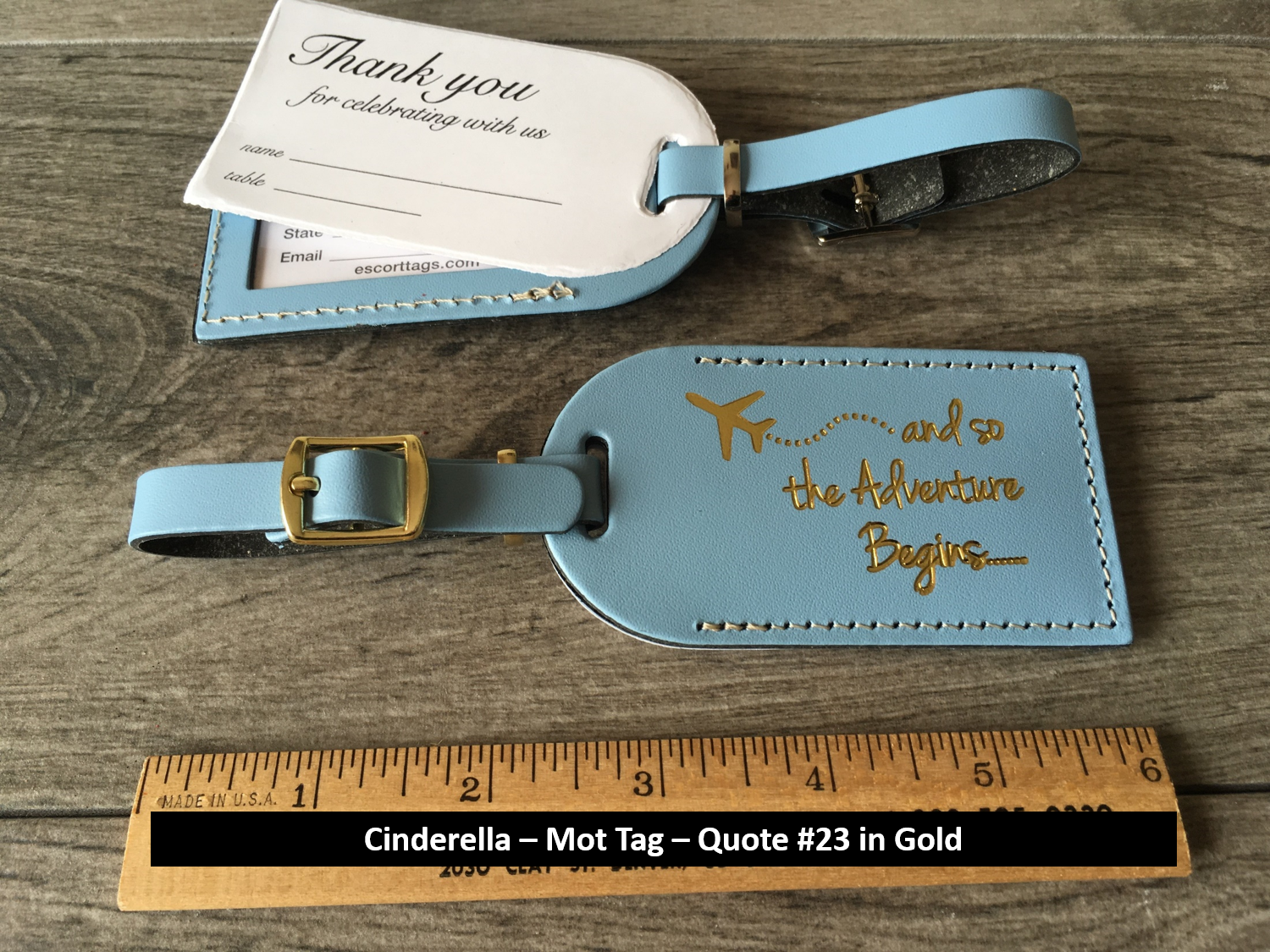 Stylish Name Personalized Teal Bag Tag