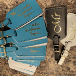 Personalized Luggage Tags as Wedding Favors