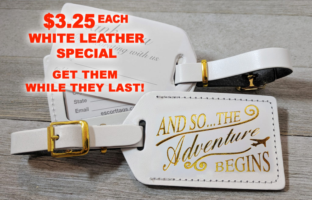 White Leather Special Pricing