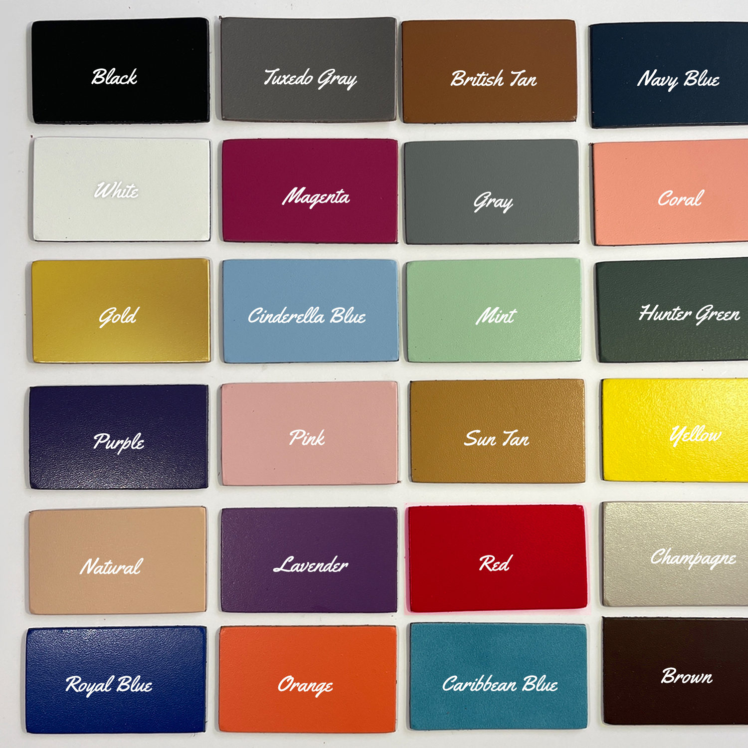 Color Swatches - Click to Enlarge